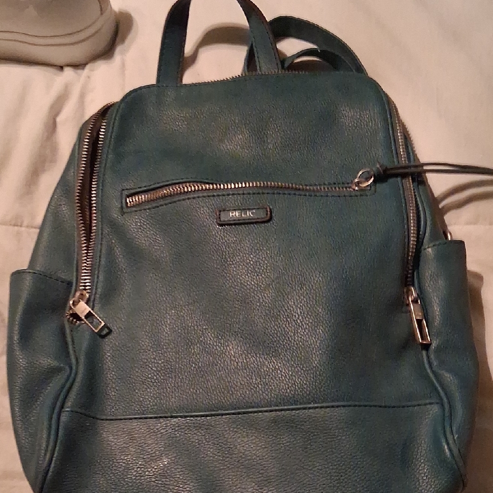 Relic Teal Backpack with Silver Accents